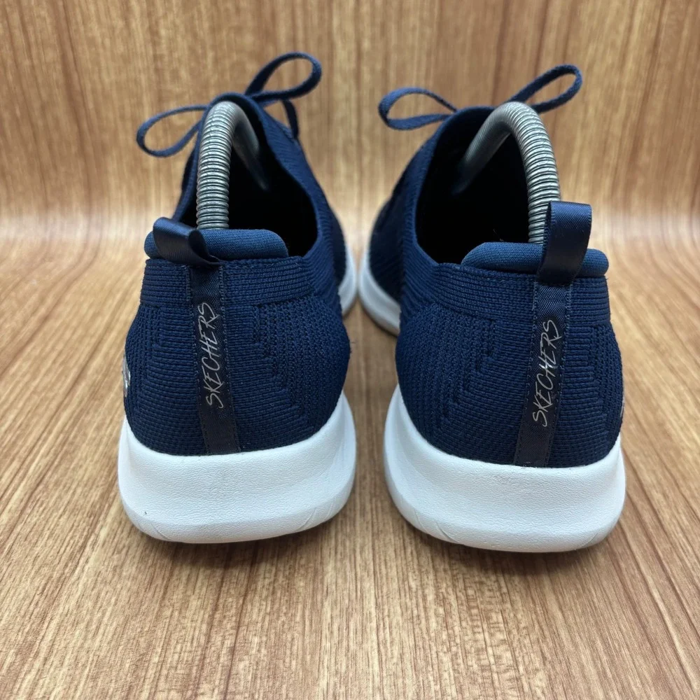 Skechers Ultra Flex 2.0 Sneakers Women 9.5 Navy Blue Excellent Slip On 149159